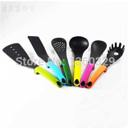 Hot Sale Silicone Cooking Utensils Silicone Spoon Ladle Skimmer Turner 6 pcs Cooking Tools Sets as Kitchen Gadget Free Shipping