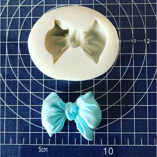 Silicone Mold 1 pc bow knot silicone mold mould sugar craft fondant cake decorating animal mould baking tool