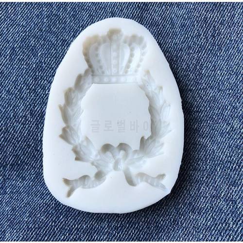 Silicone Mold 1 pc royal frame bow butterfly crown mould sugar craft fondant cake wedding decorating mould baking tool