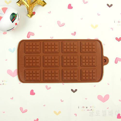 12 Even Cavities Chocolate Mold Silicone Fondant Chocolate Ice Tray Mold Cake Baking Decoration Tools