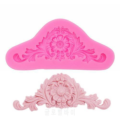 Gadgets Fondant Molds Relief Silicone mold European Retro Relief Lace Fondant Gumpaste Chocolate Candy Clay Molds