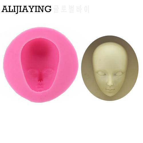 M0868 3D Men head DIY Silicone Fondant Cake molds 3D Face Moulds Soap Mold Chocolate Mould For The Baking Tools