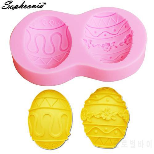 Sophronia F1183 1pcs Thanksgiving Day Easter Eggs 3D Silicone Molds Cake Decor Tool Pastry Chocolate Bakery Cupcake