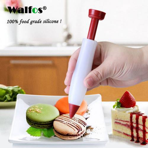 WALFOS Food Grade Silicone Food Writing Pen Chocolate Decorating Tools Cake Mold Cream Cup Cookie Icing Piping Pastry Nozzles