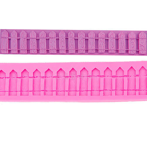 M0063 3D Picket Fence Silicone Fondant Cake Mold Cake Decorating Tools for Candy Chocolate Cookie Baking Tool