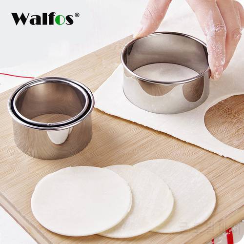 WALFOS 304 Stainless Steel Cutter Dumplings Mould Kitchen Maker Dumpling Skin Device Dough Press Pancake Tools