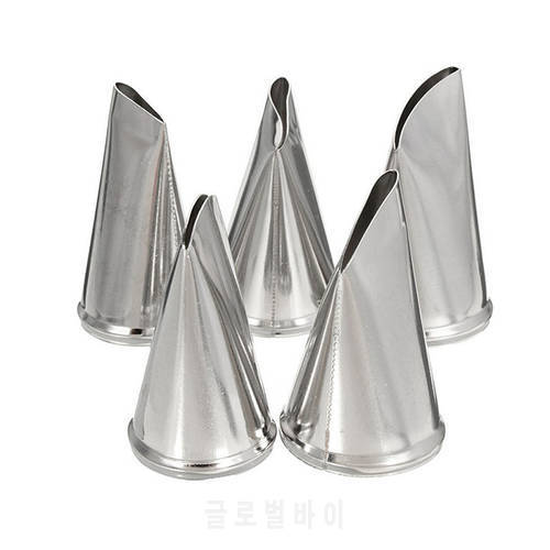 5PCS 304 Stainless Steel DIY Craft Flower Rose Icing Piping Nozzles Cream Petal Pastry Cake Decorating Tips Caking Supplies 2018