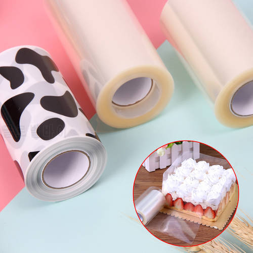 Cake Transparent Clear Mousse Surrounding Edge Wrapping Tape Baking Cake Collar Roll Packaging DIY Mousse Cake Decorating Tools