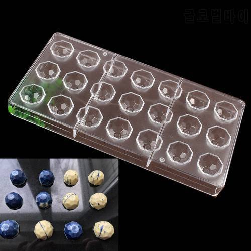 21 in 1 Clear Hard Chocolate Mold Maker Polycarbonate PC DIY 21 Diamond Candy Bar Mold Mould