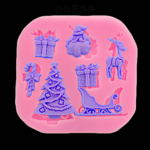 Christmas Series Soft Candy Silicone Mold Cake Decorative Diy Baking Mold In Silicone Bakuare Sugarcraft Chocolate Soap
