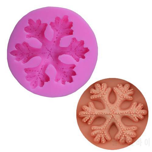 3d Christmas Snowflake Shape Silicone Cake Mold Forms For Soap Cream Fondant Diy Cake Decoration Bakeware