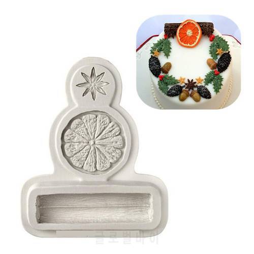 Christmas Spices Mould Fondant Cupcake Molds Silicone Mold Sugarpaste Candy Chocolate Gumpaste Mould Cake Decorating Tools K077