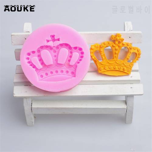 Girls Cartoon Crown Fondant Cake Silicone Molds Chocolate Pastry Mould Biscuits Candy Molds Cake Decoration DIY Baking Tools