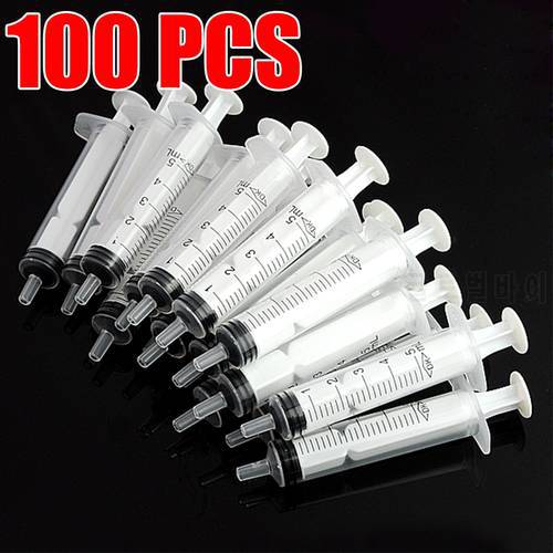 No needle 5 10 20 50 100Pcs Reusable 5ML Hydroponics Plastic Nutrient Health Measuring Nutrient Syringe Tools Sampler syringe
