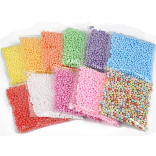 900pcs/pack Mixed Color Polystyrene Styrofoam Filler Foam 5-10mm Mini Beads Balls Crafts Home Party Wedding Decoration