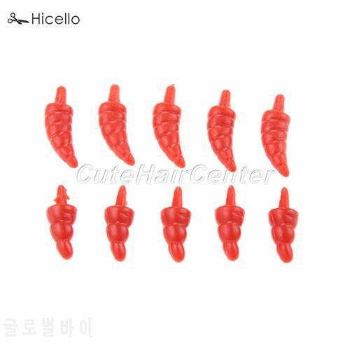 50PCS Santa Claus Dolls Safety Noses DIY Making Crafts Red Plastic 9*16mm/9*22mm Nose Sewing Puppet Handmade Material