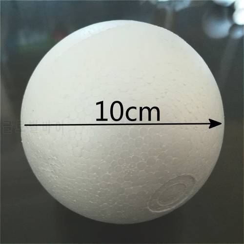 10cm 9pcs Natural White Styrofoam Round Balls Craft Ball Foam Ball DIY Handmade Painted Balls 100mm 3.93in