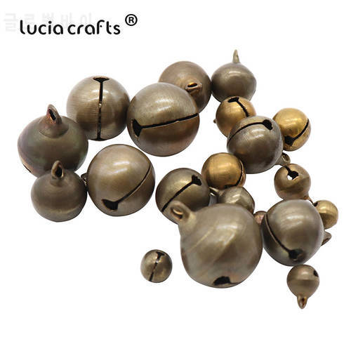 Lucia crafts Multi Packing Metal Bronze Retro Jingle Loose Bells DIY Home Christmas Tree Ornaments Party Accessories H0107