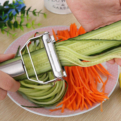 USA Potato Peeler Stainless Steel Kitchen Slicer Cutter Handle Vegetable salad Graters Tool