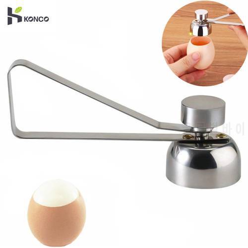 Konco 1/2/4pcs Egg Topper,Stainless Steel EggShell Cutter Opener Tool for Soft Hard Boiled Egg,Egg Breaker Tool Kitchen Tools