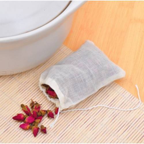 50pcs/lot Multifunctional Linen Cotton Strainer Reusable Chinese Medicine Filter Bag Soup Tea Bags