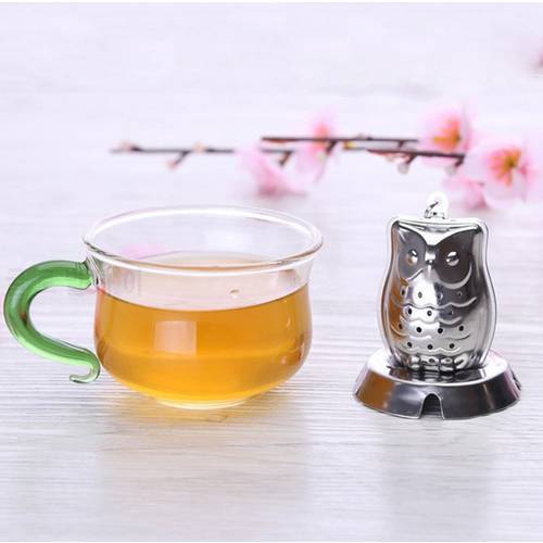 Owl Shaped Tea Strainer Herbal Spice Infuser 304 Stainless Steel Filter Tea Tools