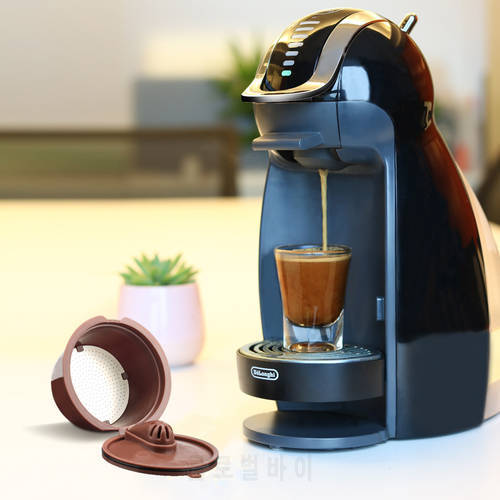 Coffee Capsule For Nescafe Dolce Gusto Reusable Tea Filters Baskets Get 1 Brush 1 Spoon Crema Maker Stainless Steel Pods