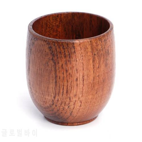 Small Traditional Handmade Natural Solid Wood Wine Cup Wooden Tea Drinking Cup