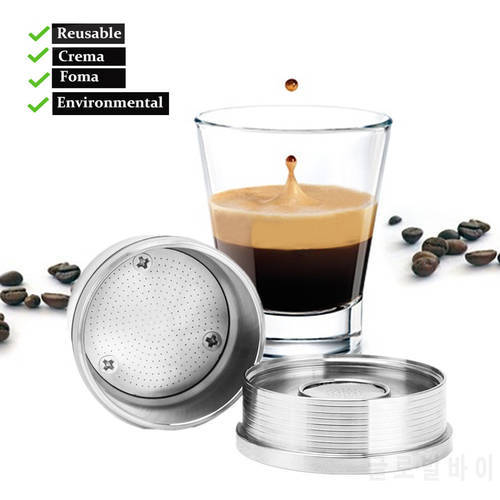 iCafilas Coffee Filters For illy-1 Coffee Capsule Pods Stainless Steel Reusable For il.ly Coffee Filters Cup Dripper Tamper