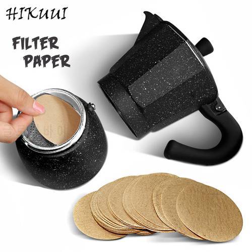 100pcs Japan Original Round Coffee Filter Paper Moka Pot Coffee Maker Filter Circular Hand-poured Coffee Tools No.3 /No.6 /No.9
