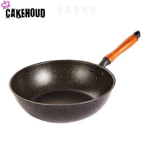 CAKEHOUD 20cm24cm26cm28cm Induction Cooker Universal Frying Pan Non-stick Aluminum Pan Frying Pan Household Cooking Pot Cookware