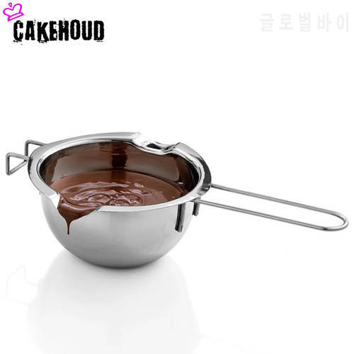 CAKEHOUD Stainless Steel Chocolate Heating Melting Pot Butter Cocoa Powder Heater Cheese Melting Pot Household Baking Tools