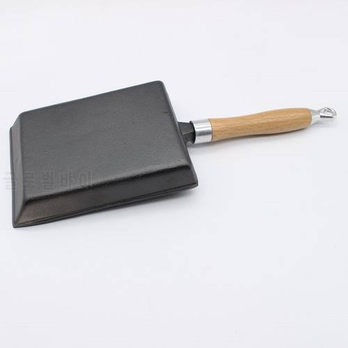 Cast iron without coating thickened Japanese egg roll frying pan square frying pan without stick