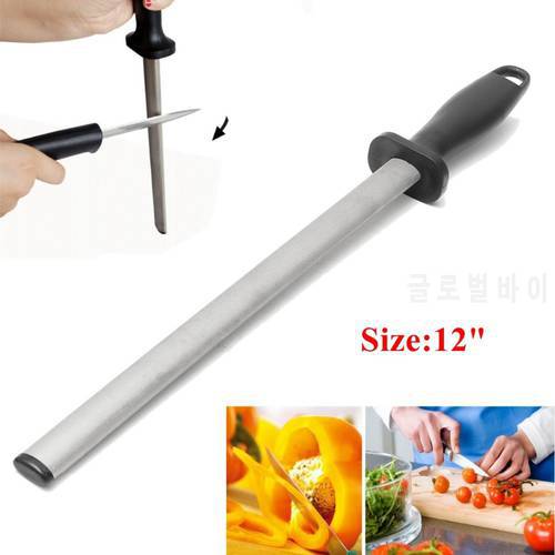12 Inch Diamond Steel Stick Rod Knife Sharpener Grinding Honing Sharpening Stone Kitchen accessories gadgets Tools Bar
