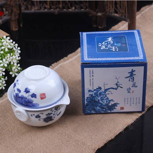 China Good Product Kuaikebei Kung Fu Tea Set Include 1 Pot 1 Cup High Quality Elegant Gaiwan Beautiful and Easy Teapot Kettle