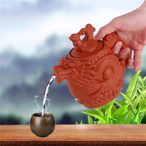 mini smart red black purple clay sand chinese teapot for dragon kettle tea pot water teapot ornamental teapots 180ml 500ml