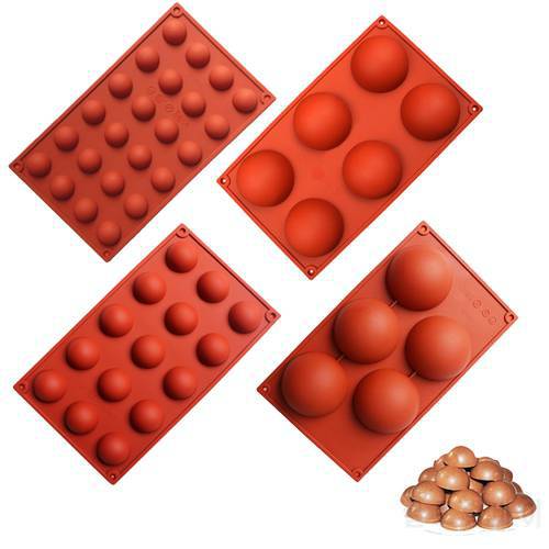 BAKER DEPOT silicone mold for cake pastry baking round shape soap Jelly pudding ice mould silicone chocolate candy fondant forms