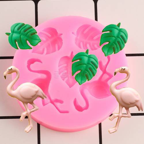DIY Turtle Leaf Fondant Cake Decorating Tools Flamingo Silicone Molds Leaves Cupcake Chocolate Gumpaste Candy Clay Moulds