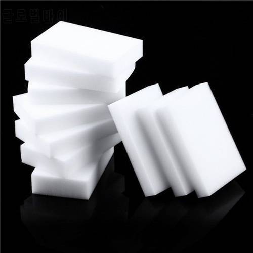 Melamine Sponge Magic Sponge Eraser Melamine Cleaner Eco-Friendly White Kitchen Magic Eraser 100 Pieces/Lot 10*6*1