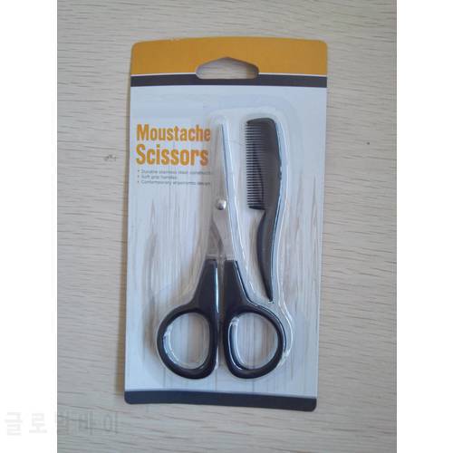 Moustache Grooming Kit Moustache scissors + Mustache Brush