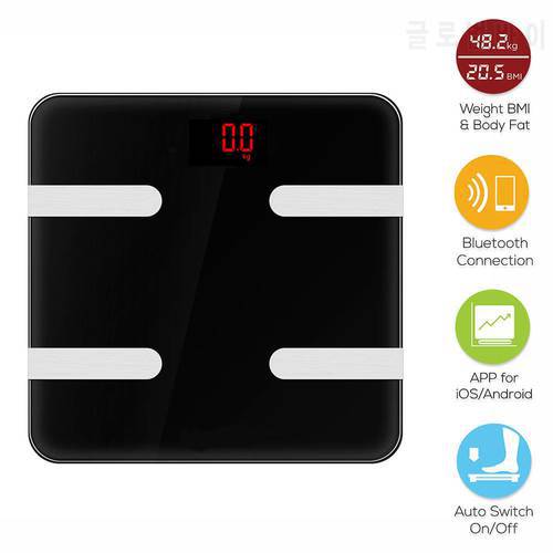Hot Smart Body Weighing Scale Digital Bathroom Weight Scale Human Floor Scales Bluetooth Body Fat Bmi Scale Weighting Mini