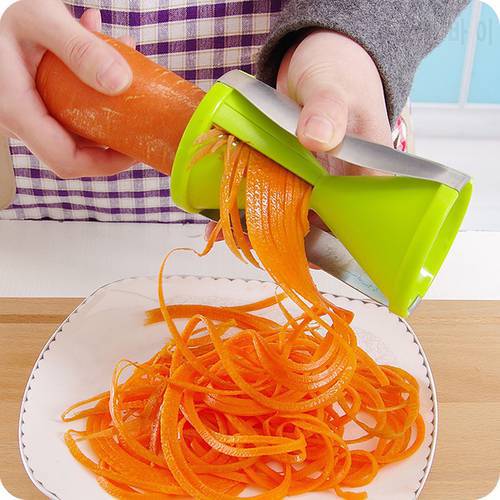 Vegetable Spiral Slicer 2-IN-1 Veggie Cutter Zucchini Noodle Pasta Maker for Healthy Spaghetti Zoodles Kitchen tools gadget