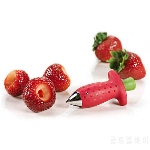 Single Sale Strawberry Huller Tomato Stalks Spillter Fruit Vegetable Leaf Stem Remover Gadget Kitchen Tools Accessories Gadgets