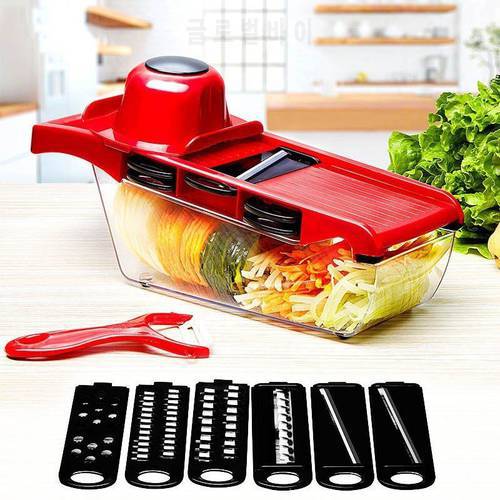 Multifunctional Vegetable Cutter with Steel Blade Slicer Potato Peeler Carrot Cheese Grater vegetable Kitchen Accessories Tool