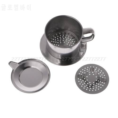 Vietnamese Coffee Filter Stainless Steel Maker Pot Infuse Cup Serving Delicious JUN21 dropship