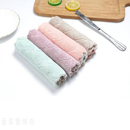 Kitchen Tools Gadgets Wipe Table Washing Towel Microfiber Kitchen Tableware Dish Cloth Super Absorbent Household Cleaning Cloth