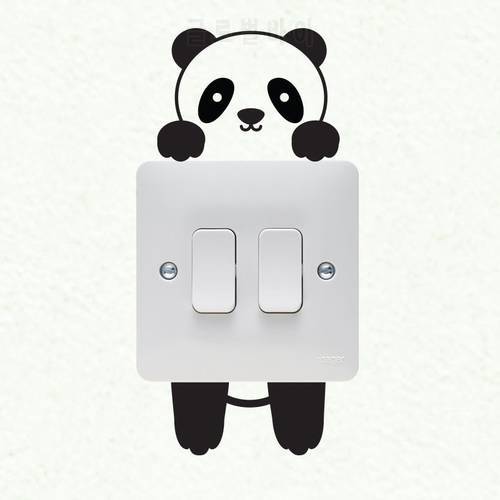 Panda Wall Plate Light Switch Wall Sticker Vinyl Decal Mural Home Decoration Art Cartoon 3SS0036