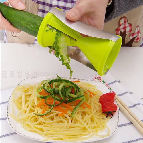Blade Replaceable Vegetable Spiral Slicer Cutter Vegetable Spiralizer Grater Carrot Cucumber Zucchini Spaghetti LW0227541