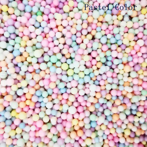 15g/bag 4-6mm DIY Soft Fluffy Slime Mini Crystal Beads Assorted Colors Polystyrene Styrofoam Filler Foam Beads Balls Crafts
