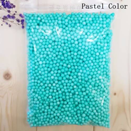 13g/bag Mini Colored Slime Beads Polystyrene Foam Slime Balls DIY Rainbow Foam Beads
